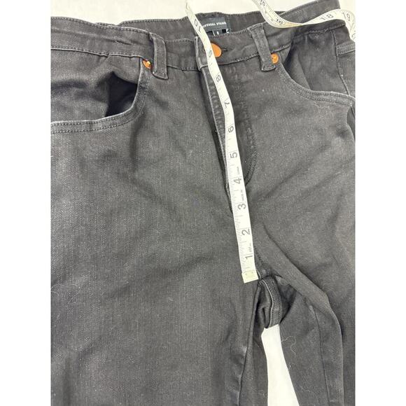 Universal Standard Mid-Rise Flare Jeans Black Wide Leg Flattering Grunge - Picture 5 of 8